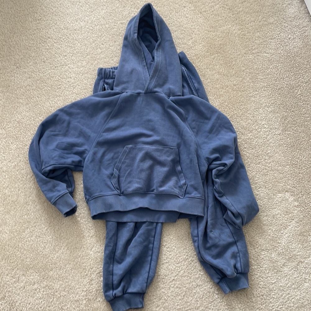 Aerie Navy Matching Sweatshirt Set